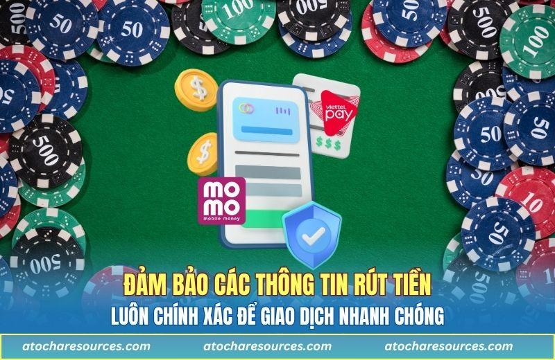 Đảm bảo các thông tin điền là chính xác