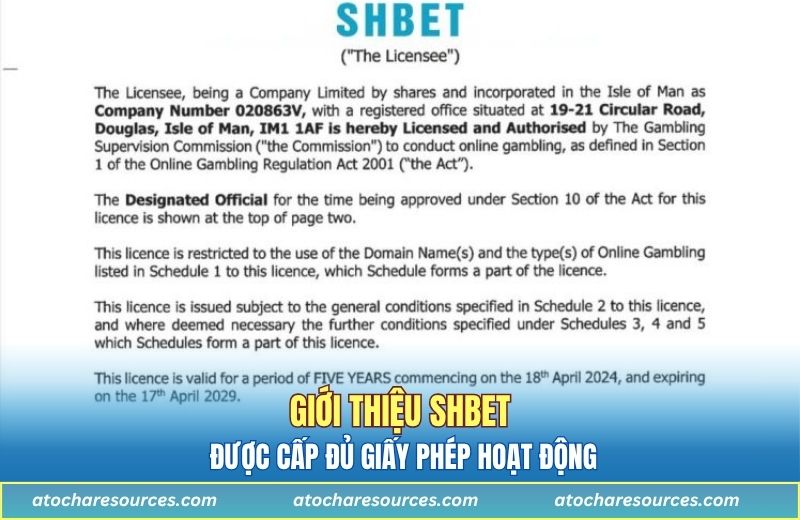 Giới thiệu SHBET được cấp đủ giấy phép hoạt động