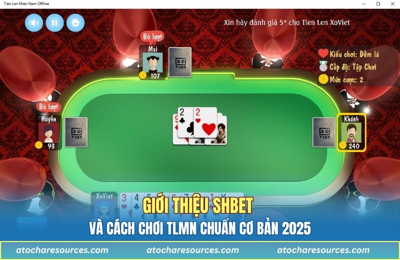 Giới thiệu shbet và cách chơi TLMN chuẩn cơ bản 2025
